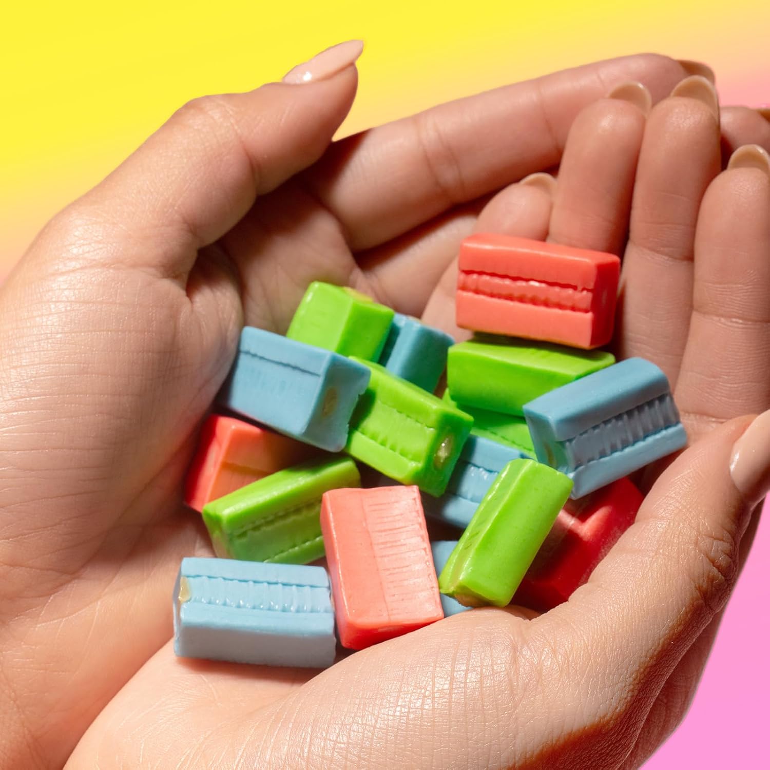 Sweet Dreams Center Filled Soft Chewy Candy Individually Wrapped, Gluten-Free Candies, Bulk Fruit Chews - Variety Pack [4 of Each Flavor] - 3 Sticks Per Bag, 8 Pieces Per Stick- 384 Total Pieces