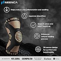 Vista 7 de NEENCA - Rodillera profesional de compresión, almohadilla de rótula, estabilizador lateral, para desgarro de menisco, ligamento anterior cruzado