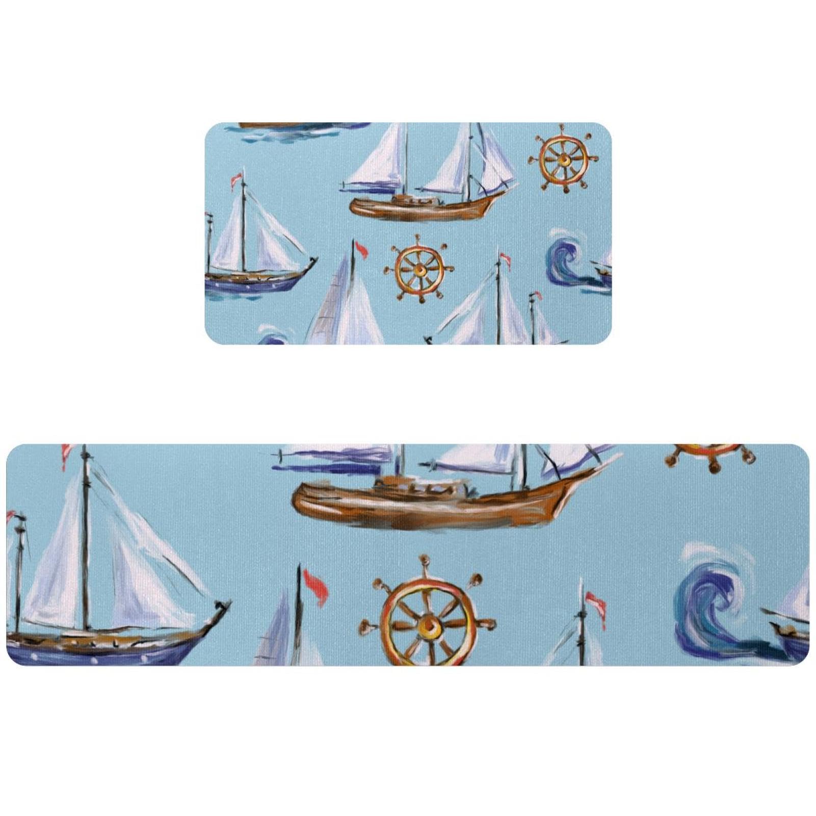 Tapis de cuisine antidérapant lot de 2 lavable pour couloir