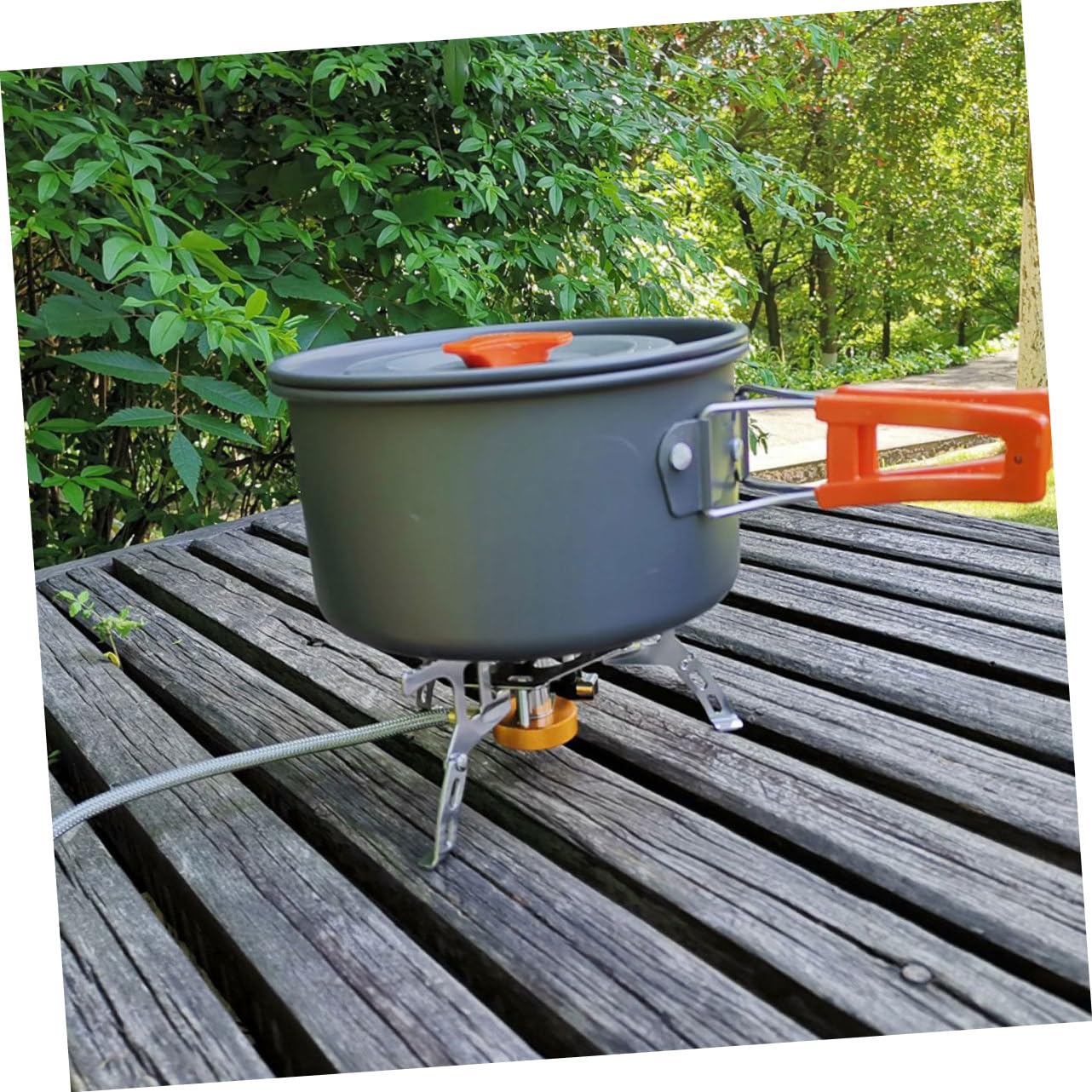 Ustensiles Cuisine de Camping Pliables 1 Set en Alliage D’aluminium Orange | Usage Camping et Escalade, Pratique et Résistant aux Hautes Températures, Format Portable Cuisine Extérieure