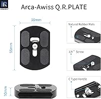 Vista 7 de Cabeza de bola de trípode de perfil bajo, cabeza de bola INNOREL panorámica de metal CNC de 360 ° con placa de liberación rápida universal Arca