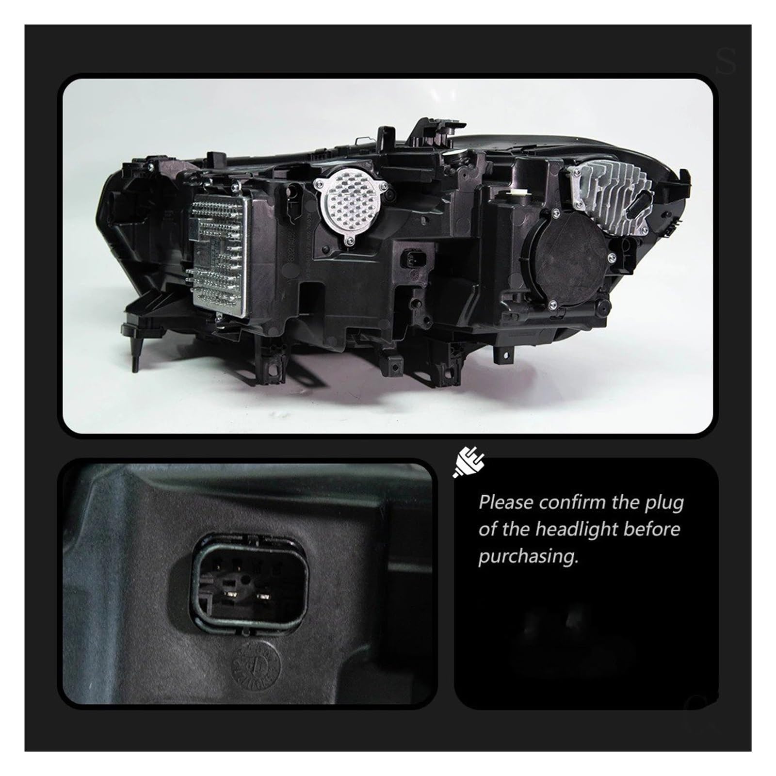 Faro Proiettore Anteriore 1 Coppia Per X5 G05 2019 2020 2021 2022 Fari LED Auto Fari Anteriori DRL Accessori Proiettori Segnale(Laser)