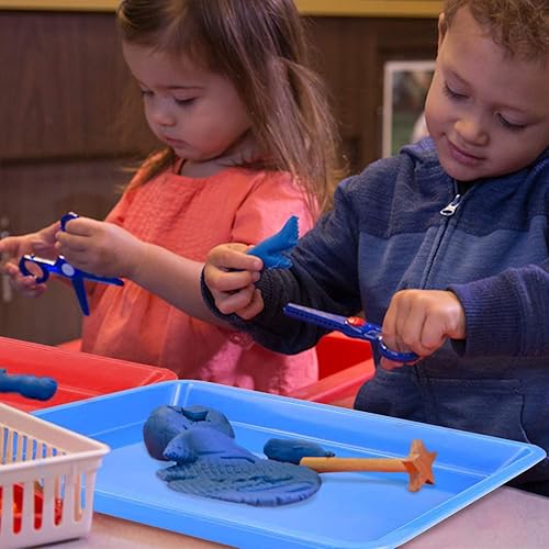 Vista 17 de Bandejas de arte de plástico, 5 piezas apilables para actividades y manualidades, bandeja de joyería para proyectos de bricolaje, pintura, cuentas