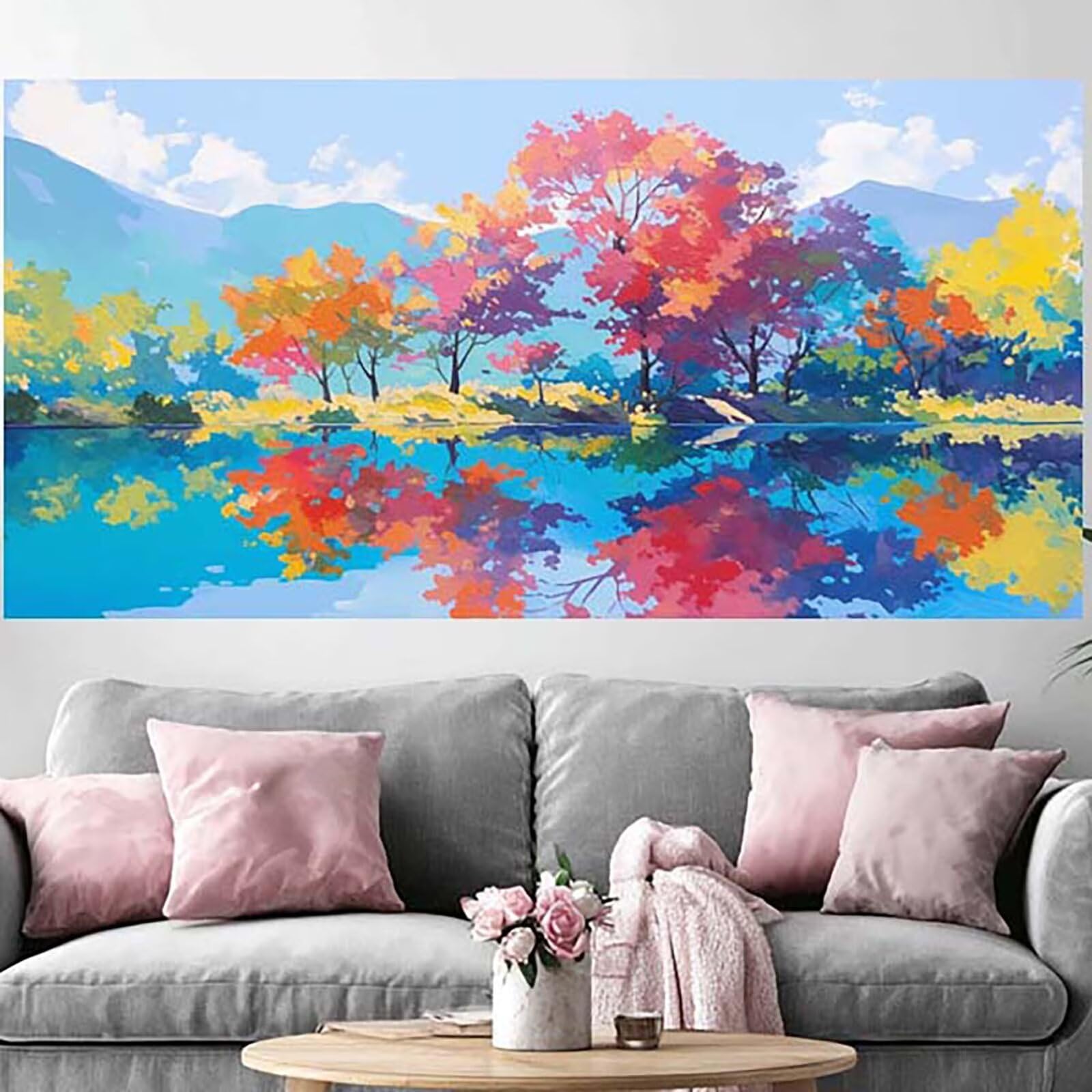Diamond Painting grand format sans pixellisation : kit complet 100x300cm - 8