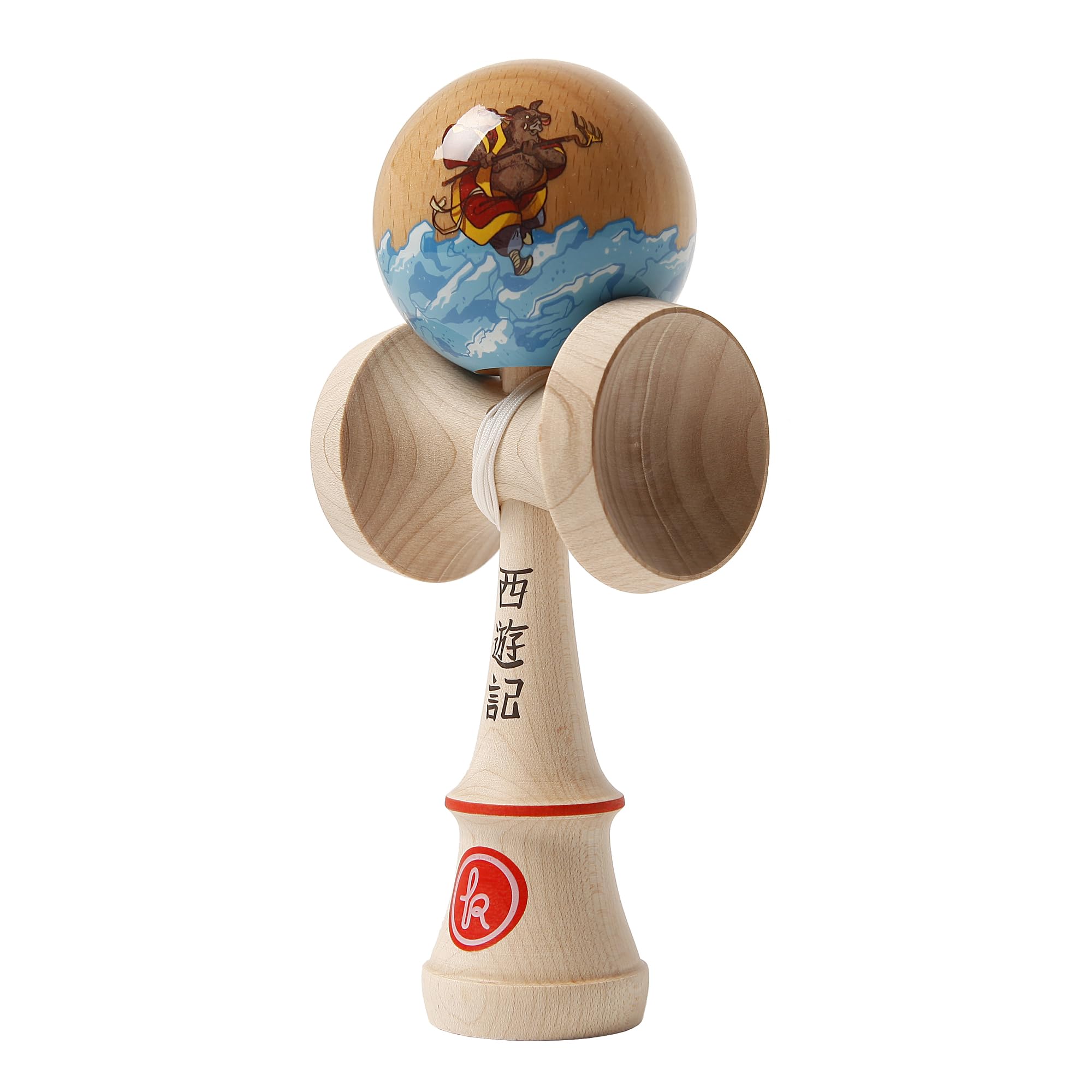 PLAY Kendama- Kendama, Colore Legno/Blu, K2081