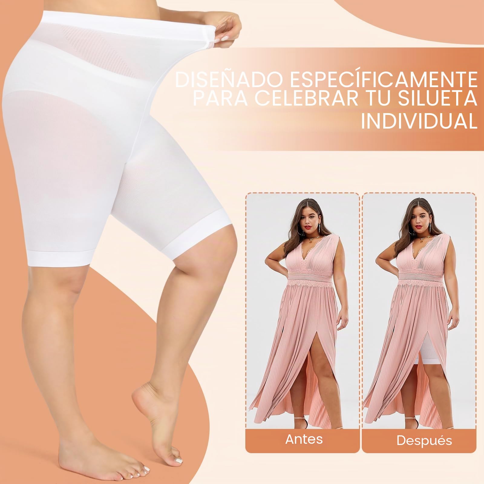 MANZI Pantalones cortos antirozaduras para mujer, ropa interior, pantalones cortos de seguridad, 3 unidades