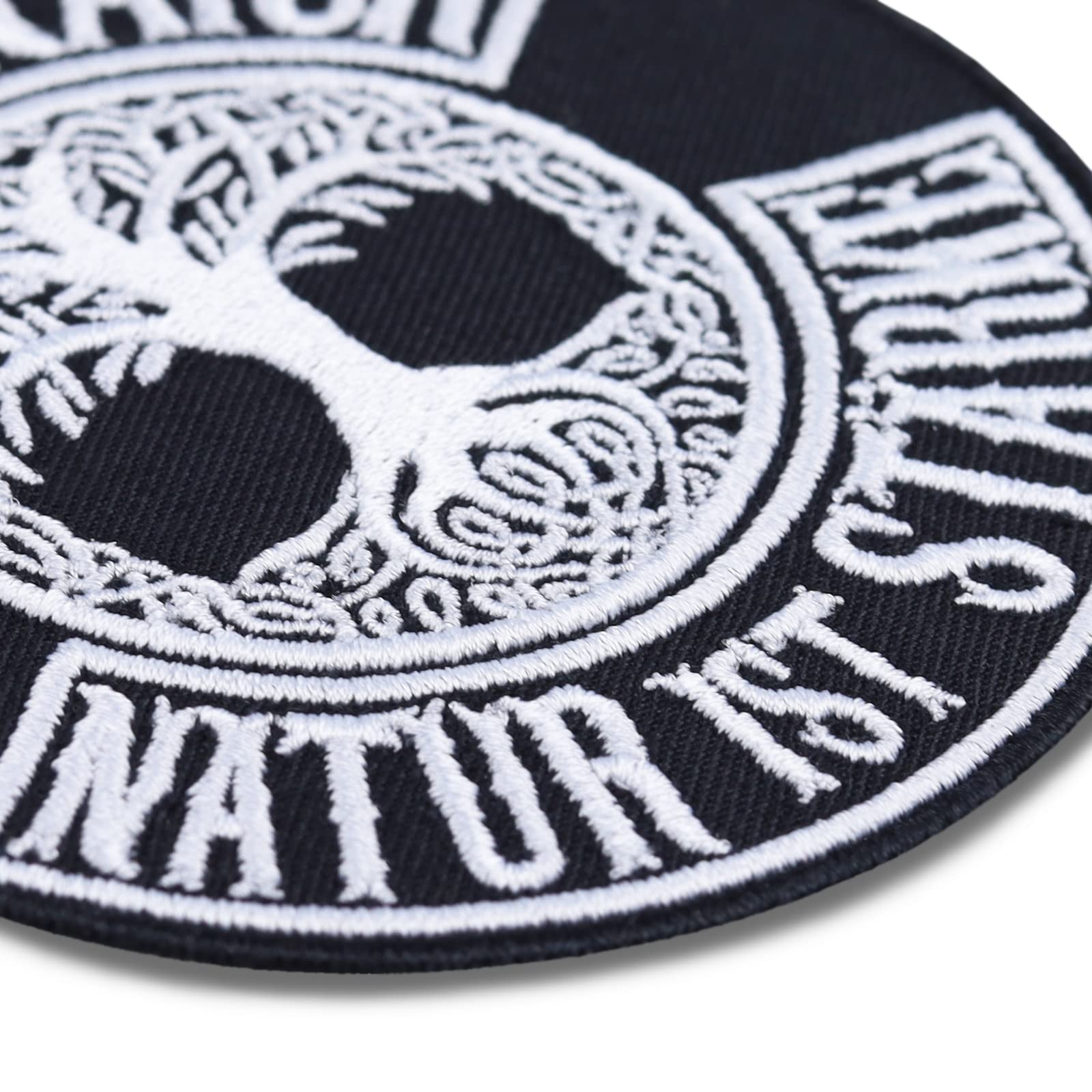 Yggdrasil Tree Of Life Iron On Patch - Viking & Biker Design, 3.93x3.34 In, Embroidered, Washable - View #14