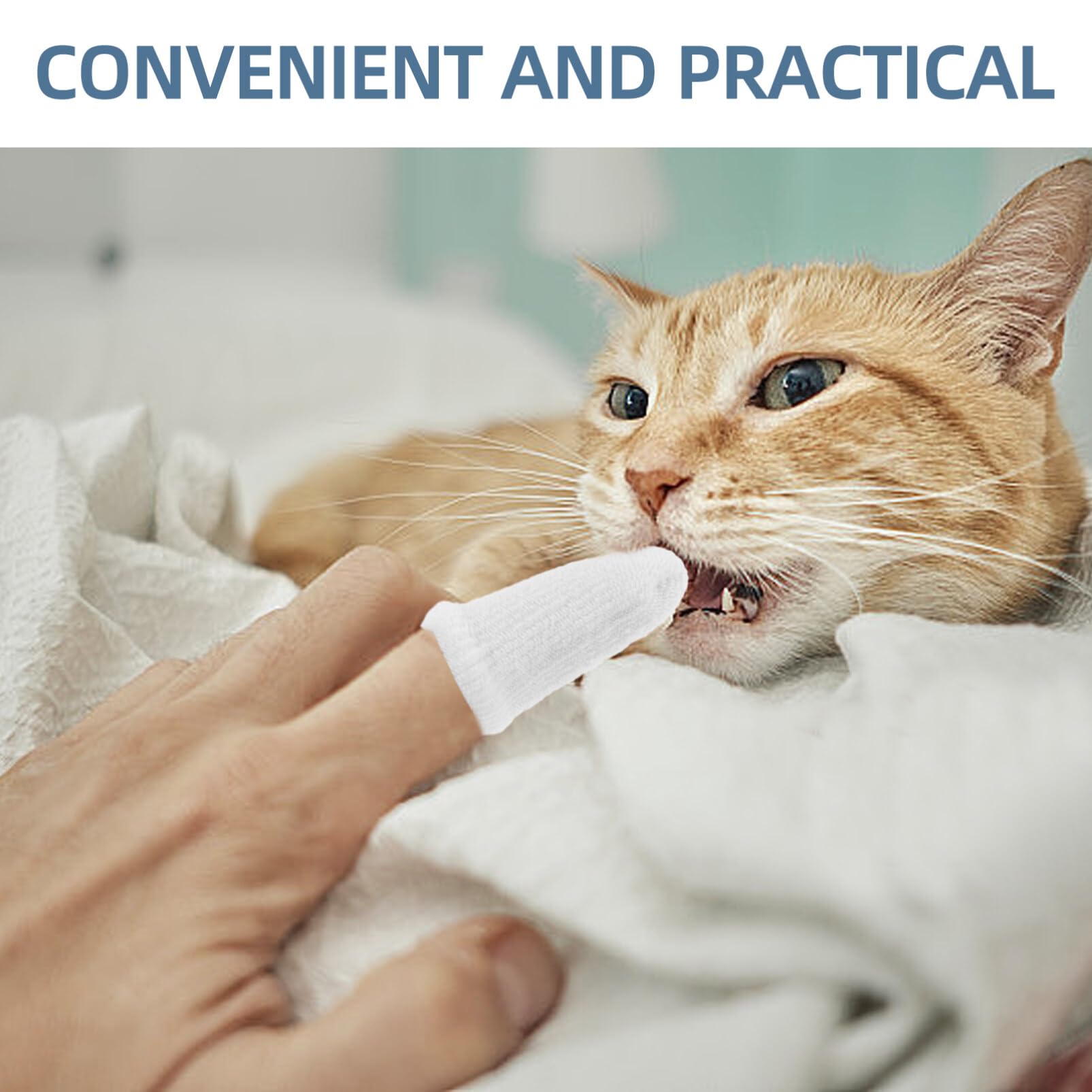 SUPVOX Pet Wipes, 10pcs Oral Cleansing Teeth Pads for Dogs and Cats, Optimize Oral Health, Freshen Breath