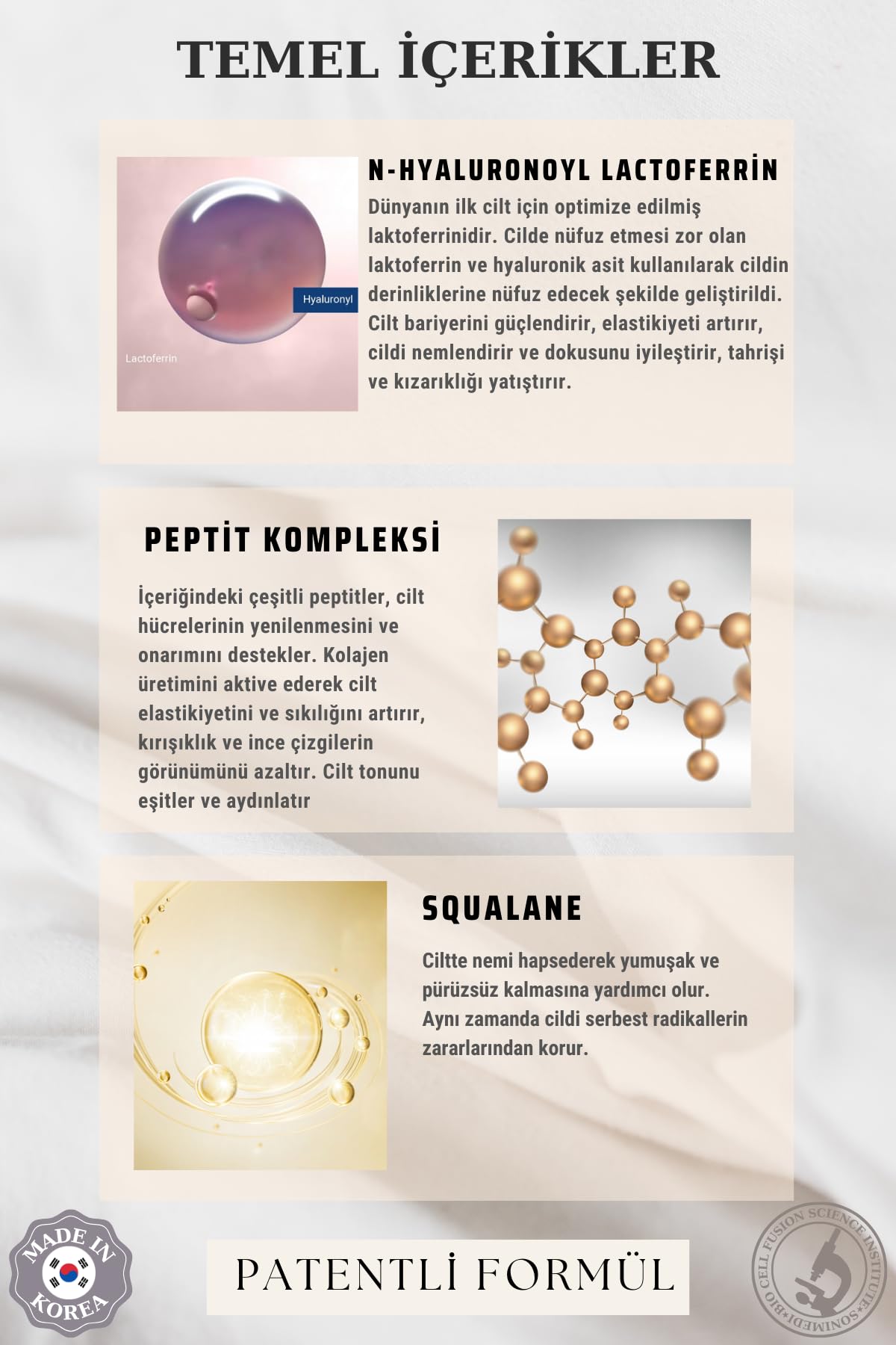 Hyalferrin Biogen Sinyal Kremi | 50 ml | Yüz Kremi | Cilt Bariyeri Oluştucu Etki | Dünyanın İLK cilt için optimize edilmiş Laktoferrini