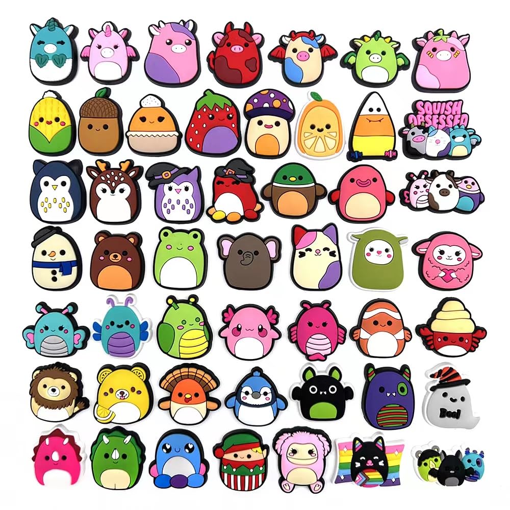 Dagmar30 Pcs Shoe Charms,Cute Shoe Charms for Kids, Charms For, Shoe Charms For Charms, Cartoon Shoe Decoration Charms, DIY Decorative Shoe Charms Gifts For Teens Boys Girls