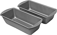 Vista 3 de G & S Metal Products Company OvenStuff - Juego de 2 moldes antiadherentes para hornear, color gris