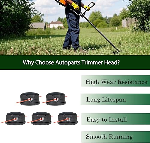 Miniatura 7 de Autoparts Paquete de 5 cabezales de repuesto para Echo Speed-Feed 400 Head SRM-225 SRM-230 SRM-210