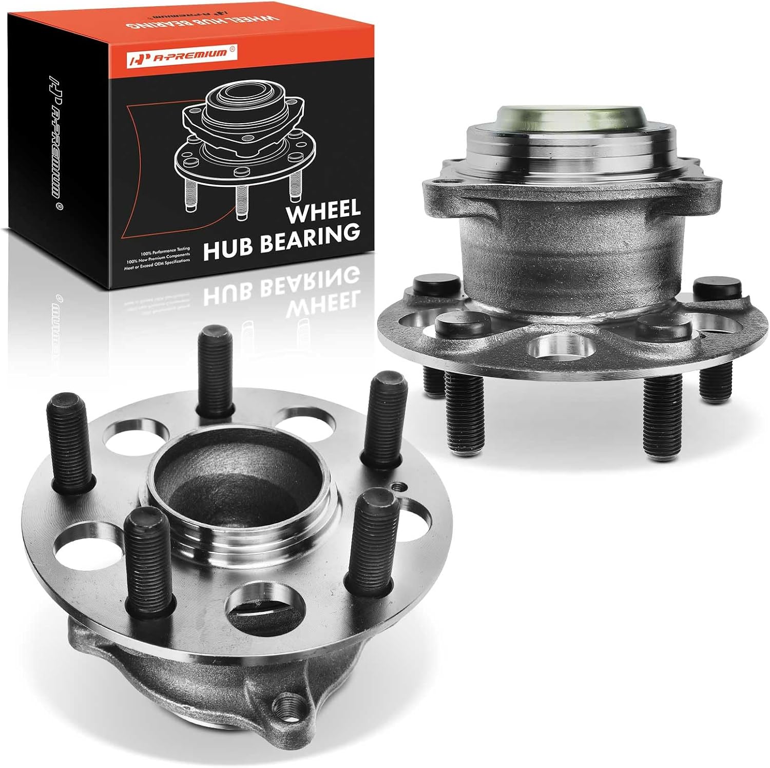 A-Premium 2 x Rear Wheel Bearing and Hub Assembly with 5-Lug Compatible with Honda Pilot 2016-2022, Passport 2019-2022, Acura MDX 2017-2020, FWD Only