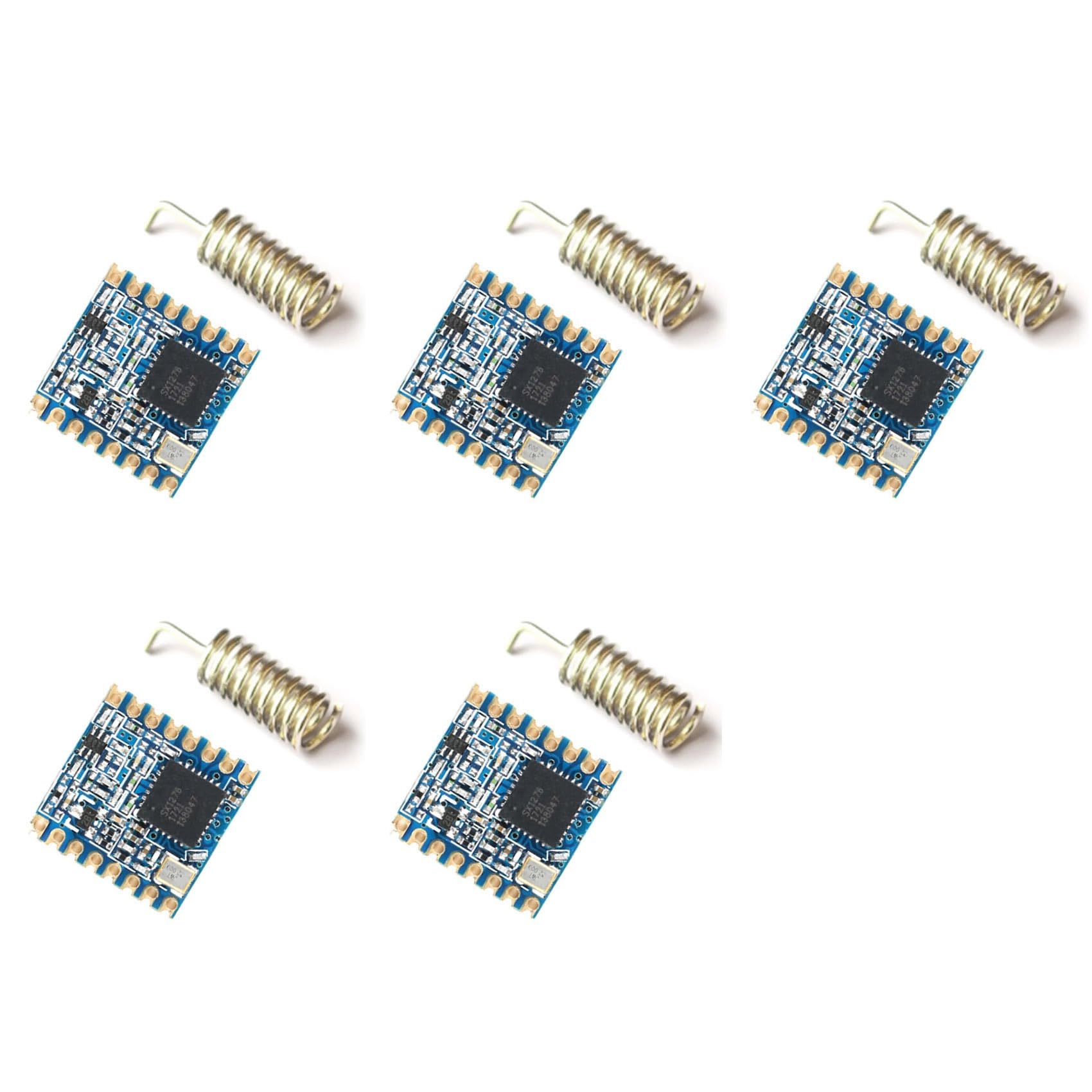Lora SX1276 Lot de 5 modules émetteurs-récepteurs sans longue portée 915 MHz