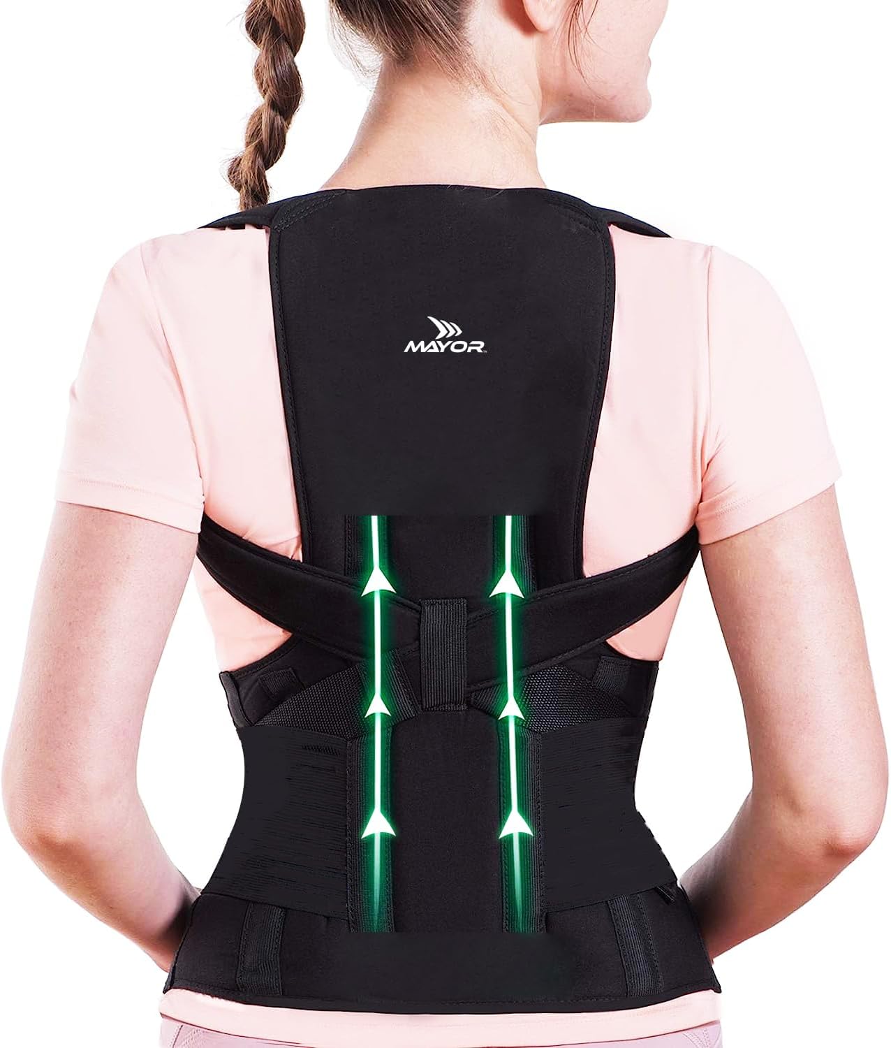 FlexFit Pro Pain Relief Back Support Belt for Men & Women Posture Corrector