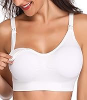 Vista 4 de Lataly Brasier de maternidad sin aro para dormir y amamantar. Paquete de 5.