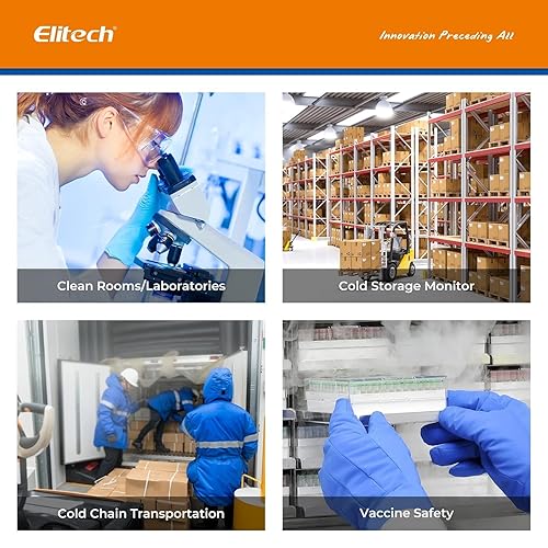 Miniatura 8 de Elitech Registrador de datos de temperatura grabadora digital monitor remoto inalámbrico almacenamiento WiFi RCW-600WIFI