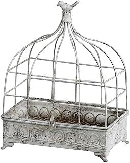 habiter IJI-204-AA Antique Planter, Boili Birdcage, Large, 11.2 x 7.7 x ...