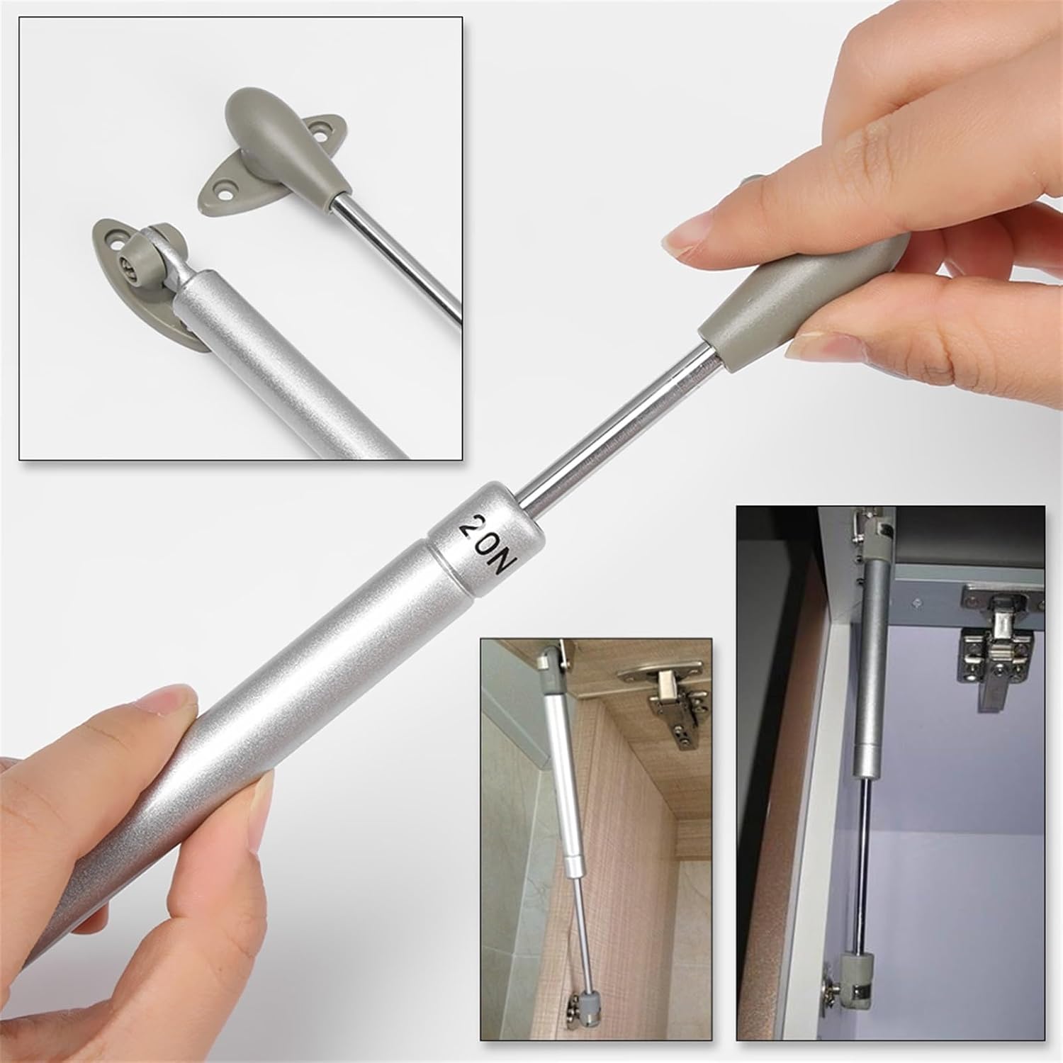 Gas Strut,Soft Close Hinges,1pcs Bed Box Hinges Door Lift Support Sunroof Furniture Cabinet Gas Strut Turn Up The Propaganda Bar Strut Close Hinges(30N)(Color:30n) (Color : 120n)