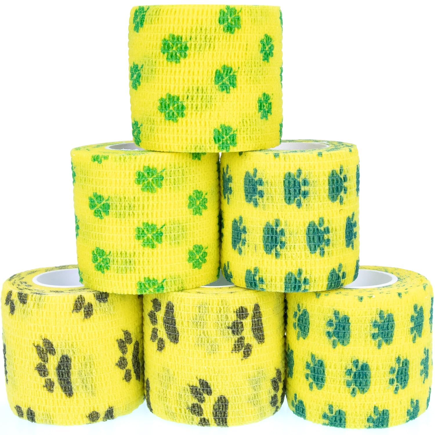 KEQCQE Cohesive Bandage Self Adherent Wrap Athletic Tape Breathable Vet Tape First Aid Tape for Dogs Cats Horses Birds & Wrist Healing Ankle Sprain Swelling — view 9