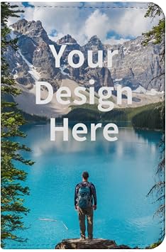 Personalized Passport Holder - Custom Photo/LOGO/Text Leather Travel Wallet Gifts for Travelers