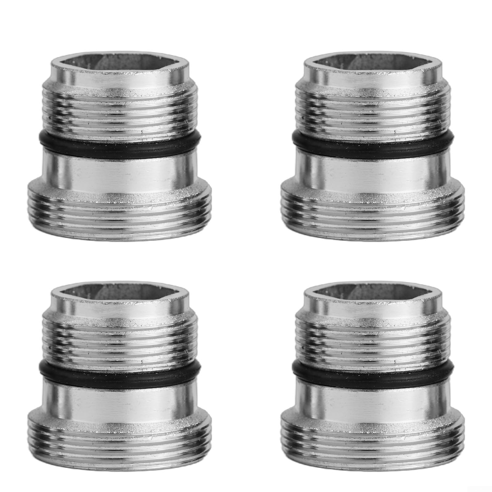 Adaptadores de grifo M25 a M22 en pack de 4 piezas con juntas de goma para cocina