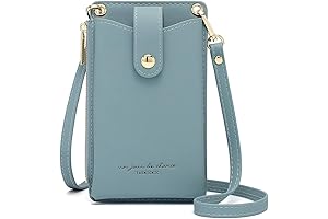 Premium Genuine Leather Phone Crossbody Case and Shoulder Purse