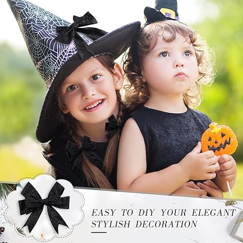 Miniatura 5 de 2 rollos de cinta con purpurina de 1-12 pulgadas x 10 yardas, cinta de borde cortado para envoltura de regalos, cinta brillante para envolver