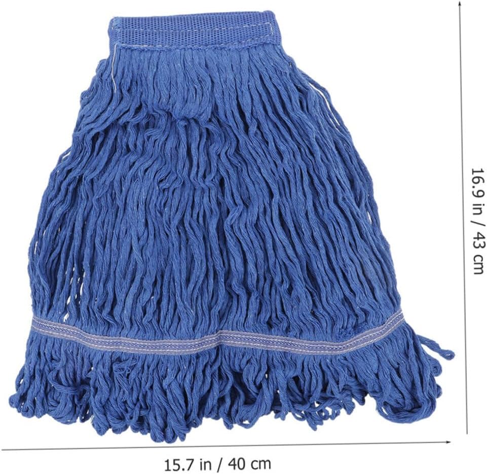 ERINGOGO 2pcs Heavy Duty Mop Head Replacement Water Absorption Cleaning Mop Refills for Household and Commercial Use Washable Microfiber Cleaning Accessory