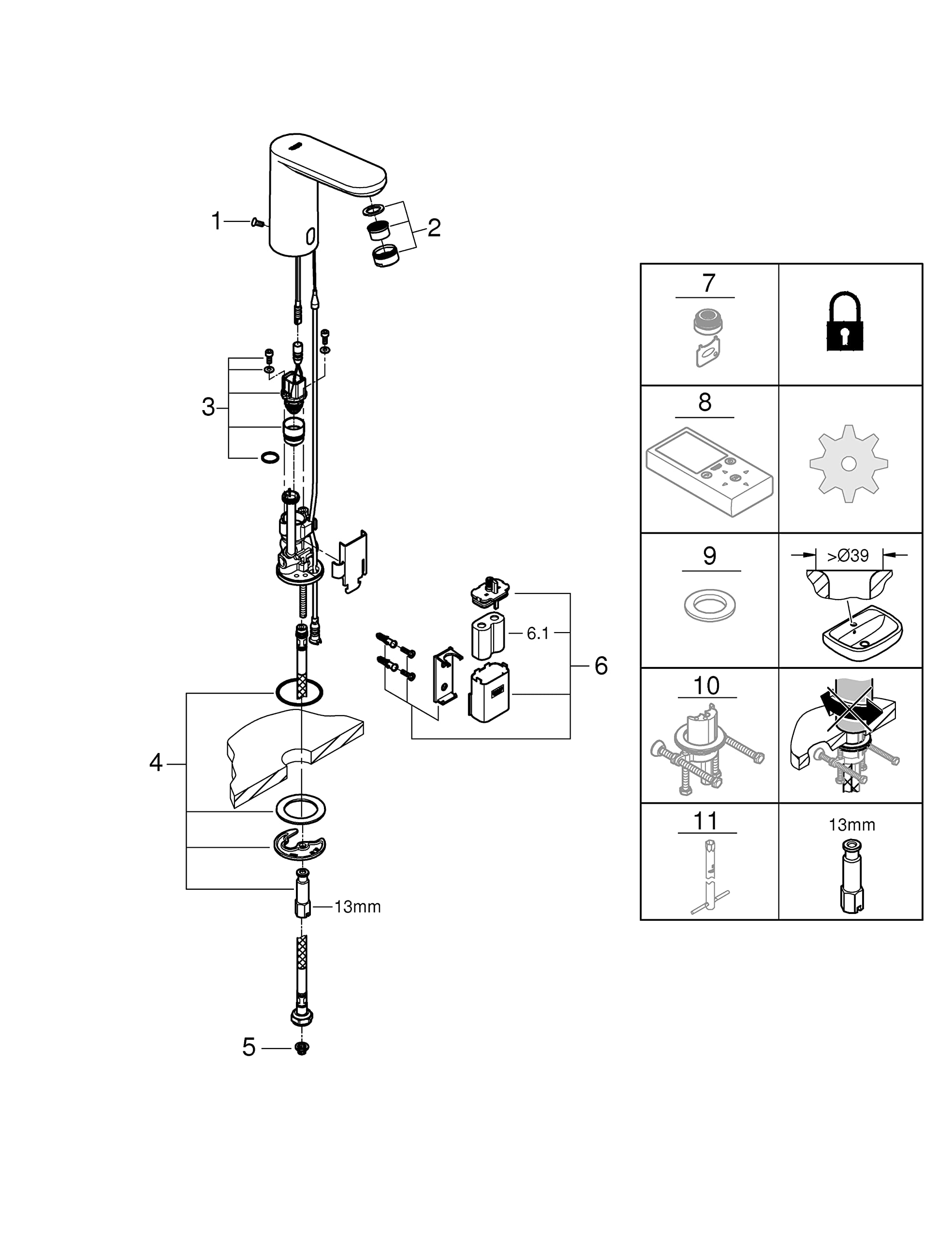 GROHE 36439000 - Grifo de baño