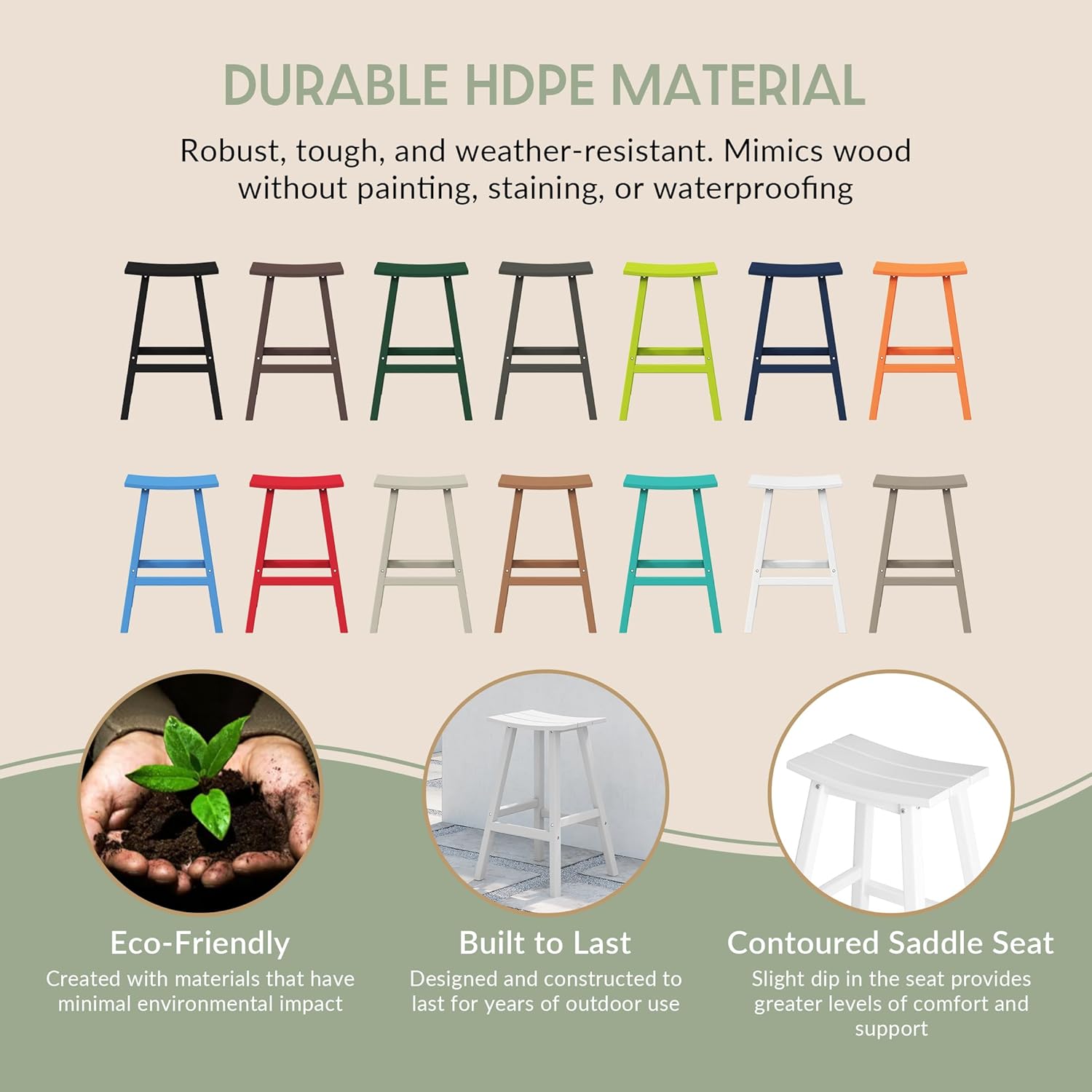 WestinTrends Malibu 2 Piece Set of 29 Height Outdoor/Patio Saddle bar stools, White