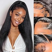 Vista 13 de HD 13x6 pelucas de encaje frontal rizadas para mujer 12A de cabello humano brasileño 180% de densidad prearrancadas con cabello de bebé, pelucas