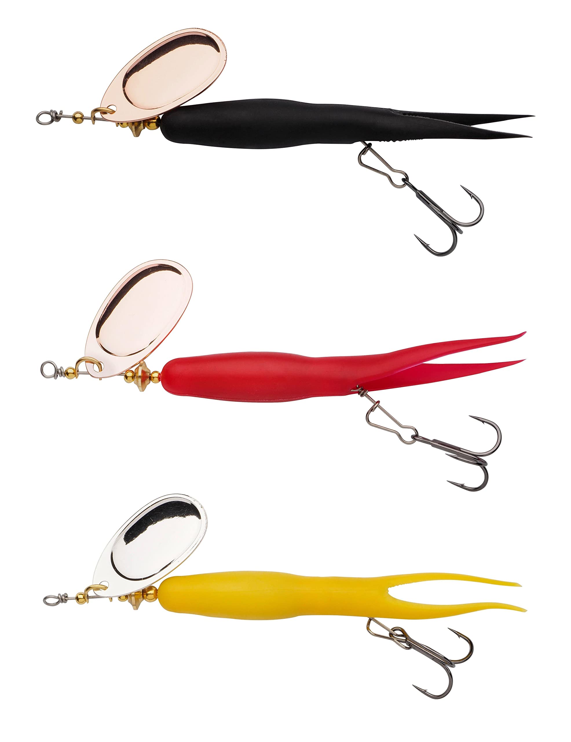 Abu Garcia 3 Pack Salmon Seeker 2.0 Rubber Coated Spinner Blade Fishing Lure 24G
