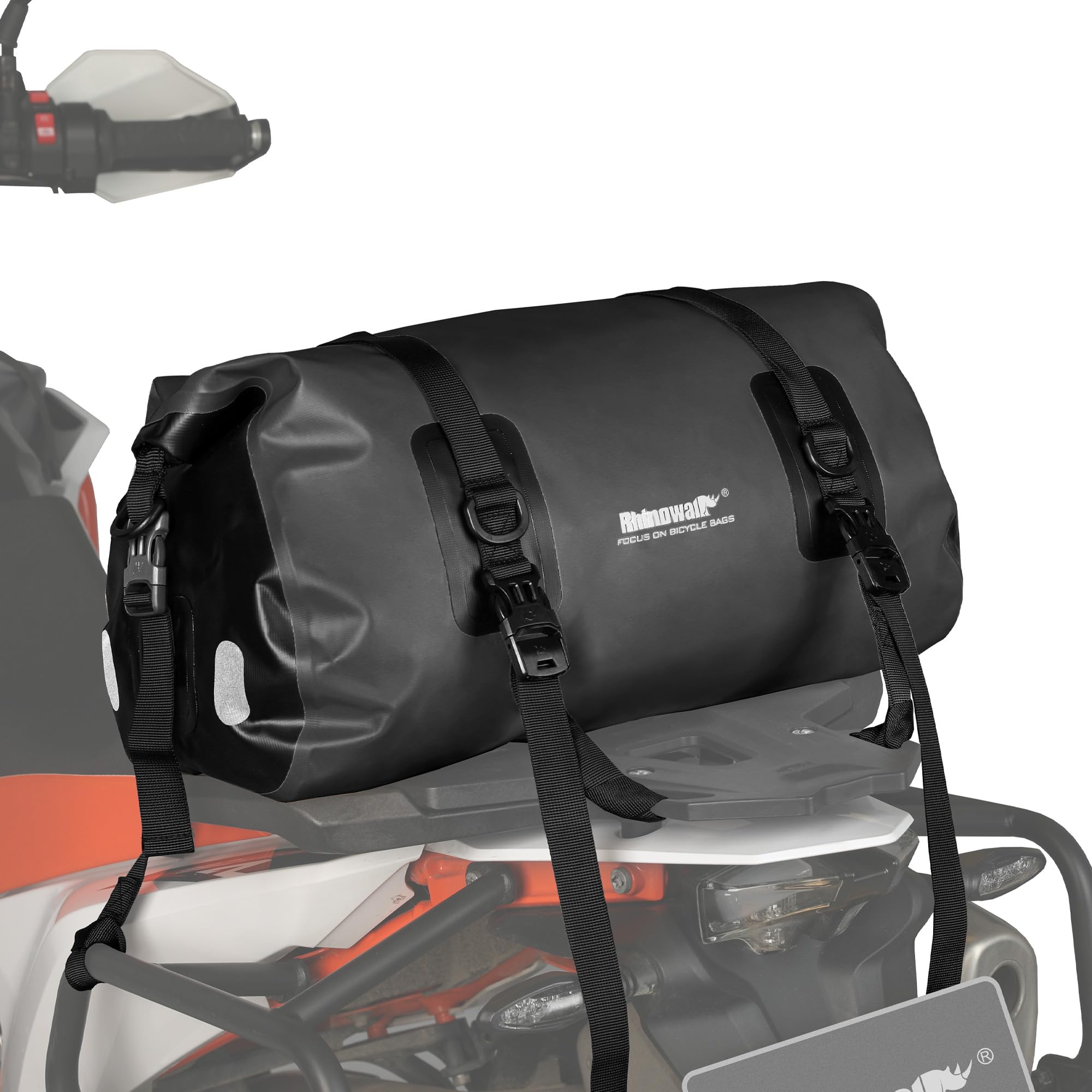 Rhinowalk Sacoche arrière étanche 20 l pour moto et vélo - Sac à bandoulière - Bagage de voyage pour les randonnées en plein air