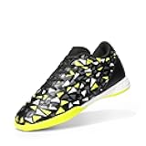 Boys Girls Indoor Sneakers Lace Up Sport Athletic Casual IC Youth Futsal Football Soccer Shoes for Little/Big Kid