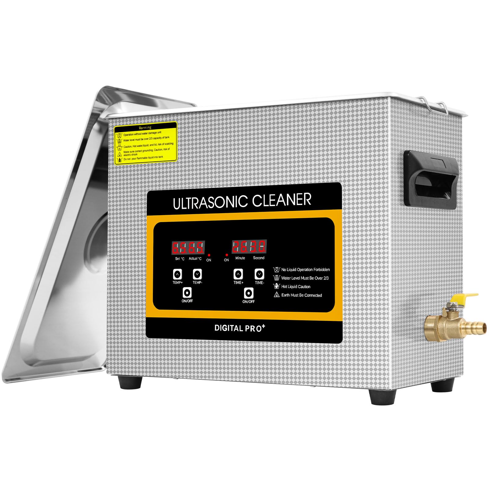Ultraschallreinigungsgerät Brille Ultraschallreinigungsgerät 2L  Ultraschallreinigungsmaschine 60W Ultraschallreiniger Mit Schallfrequenz, image size:1600x1600