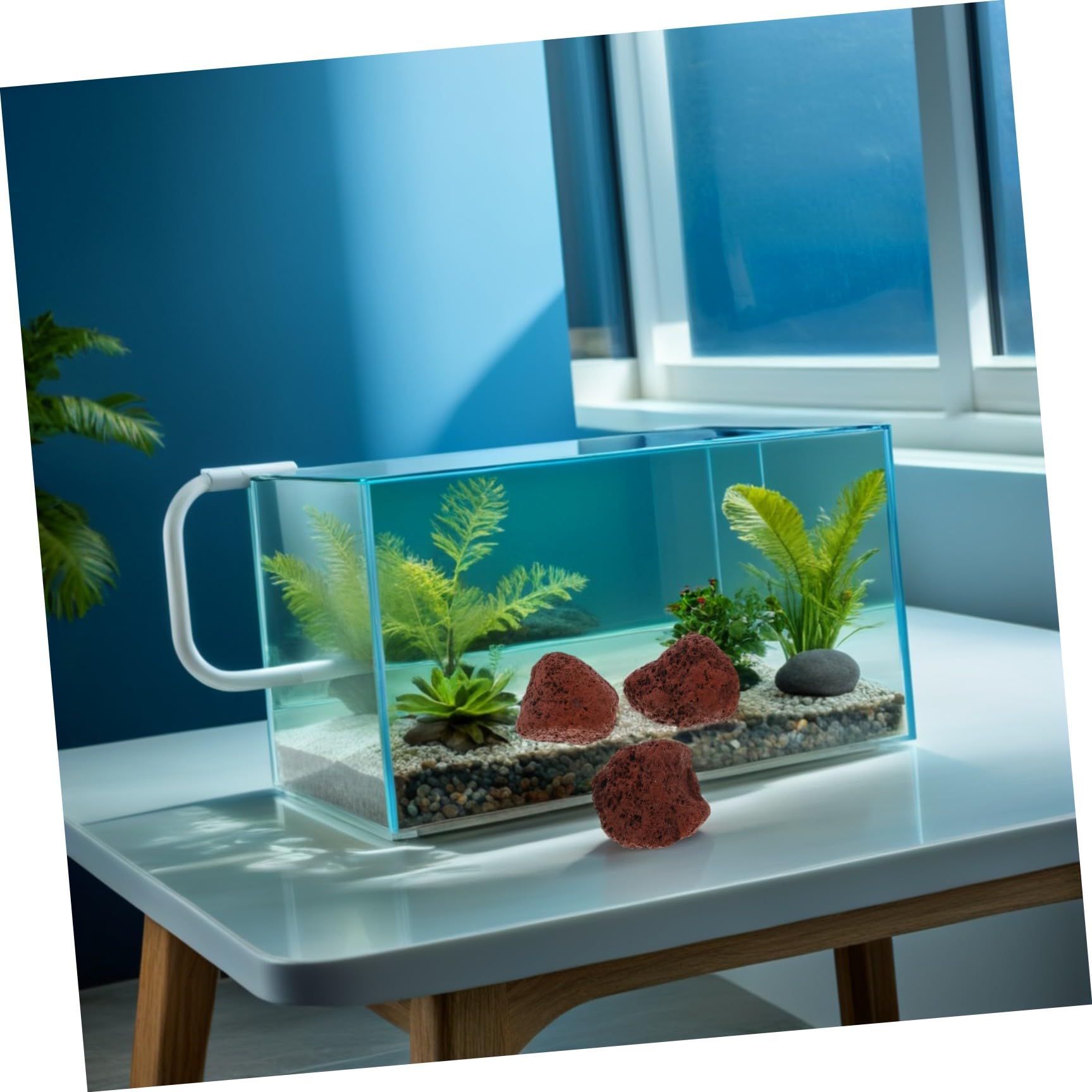Natürlicher zur Vulkangestein 1,5kg Aquarium für Bodengrund Beutel Atmungsaktives Lavagranulat Gesunden Haltung von Garnelen Betta im Süßwasser