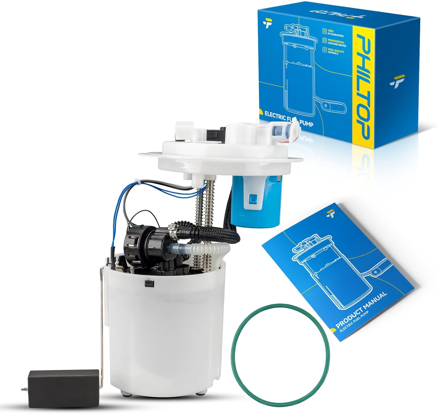 PHILTOP FG0974 Electric Fuel Pump Assembly for Chevrolet HHR 2006-2008 2.2L 2.4L – Replacement Fuel Pump Module Kit E3715M, 19208967, FP22042S, M10015, MU1540, P76284M, SP6614M