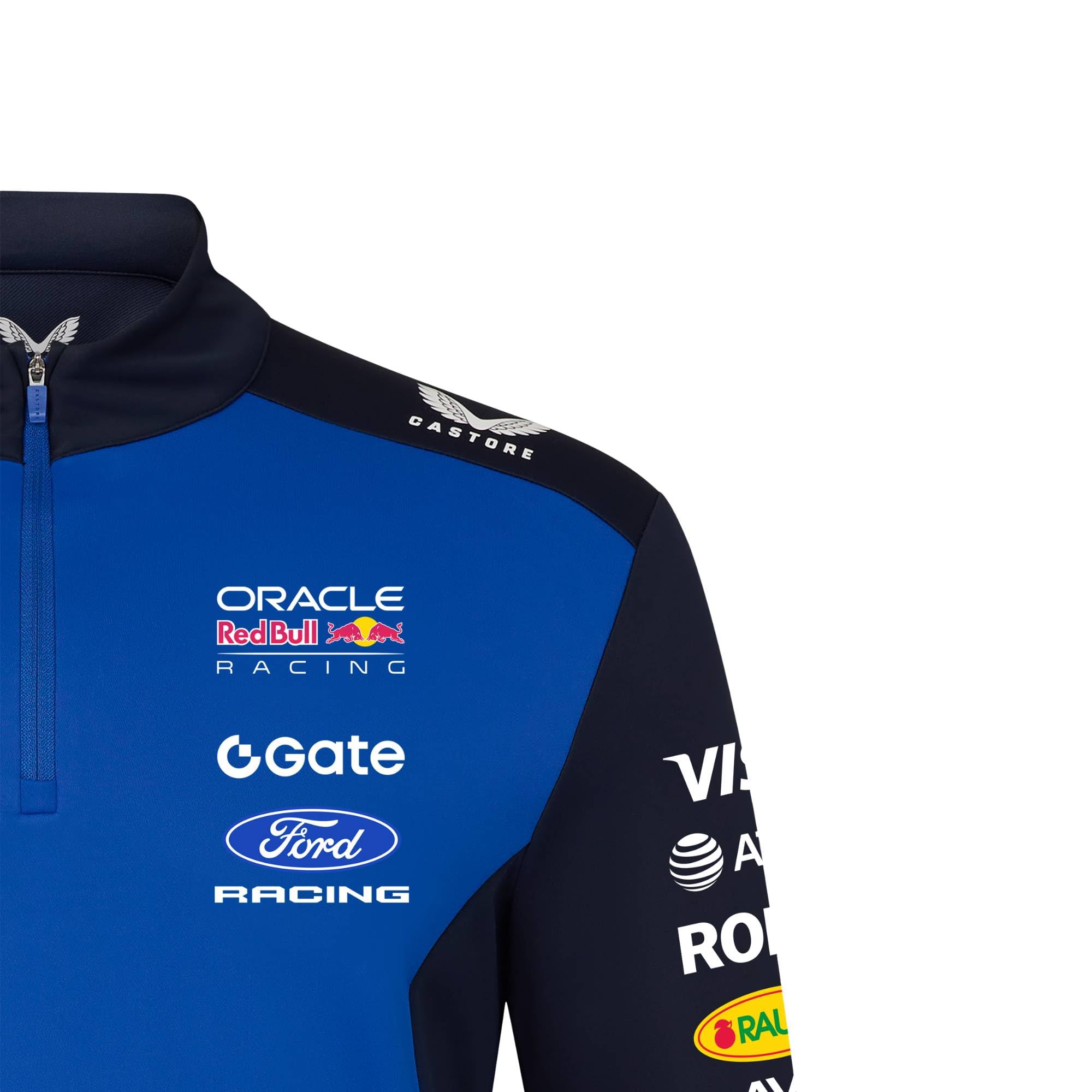 Red Bull ENERGY WEAR Oracle RB Racing Team Half-Zip Sweatshirt Blau | Offizieller Formel 1 Fanartikel - 100% Polyester