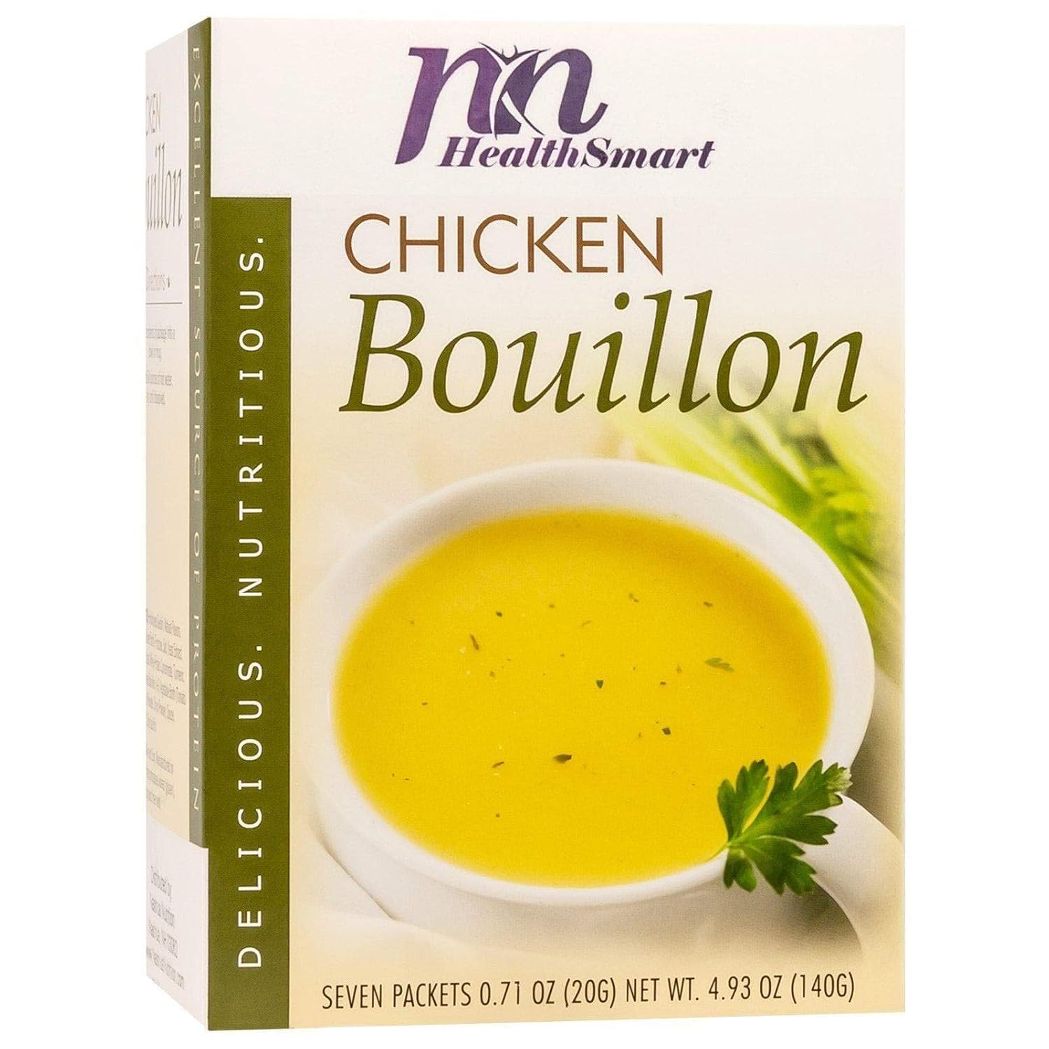 HealthSmart High Protein Chicken Bouillon Soup, 15g Protein, Low Calorie, Low Carb