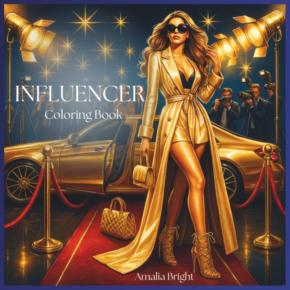 Influencer Coloring Book: Vibes & Vision - The creative life of Boss Babes (Secret Affairs - Malbuch für Models)