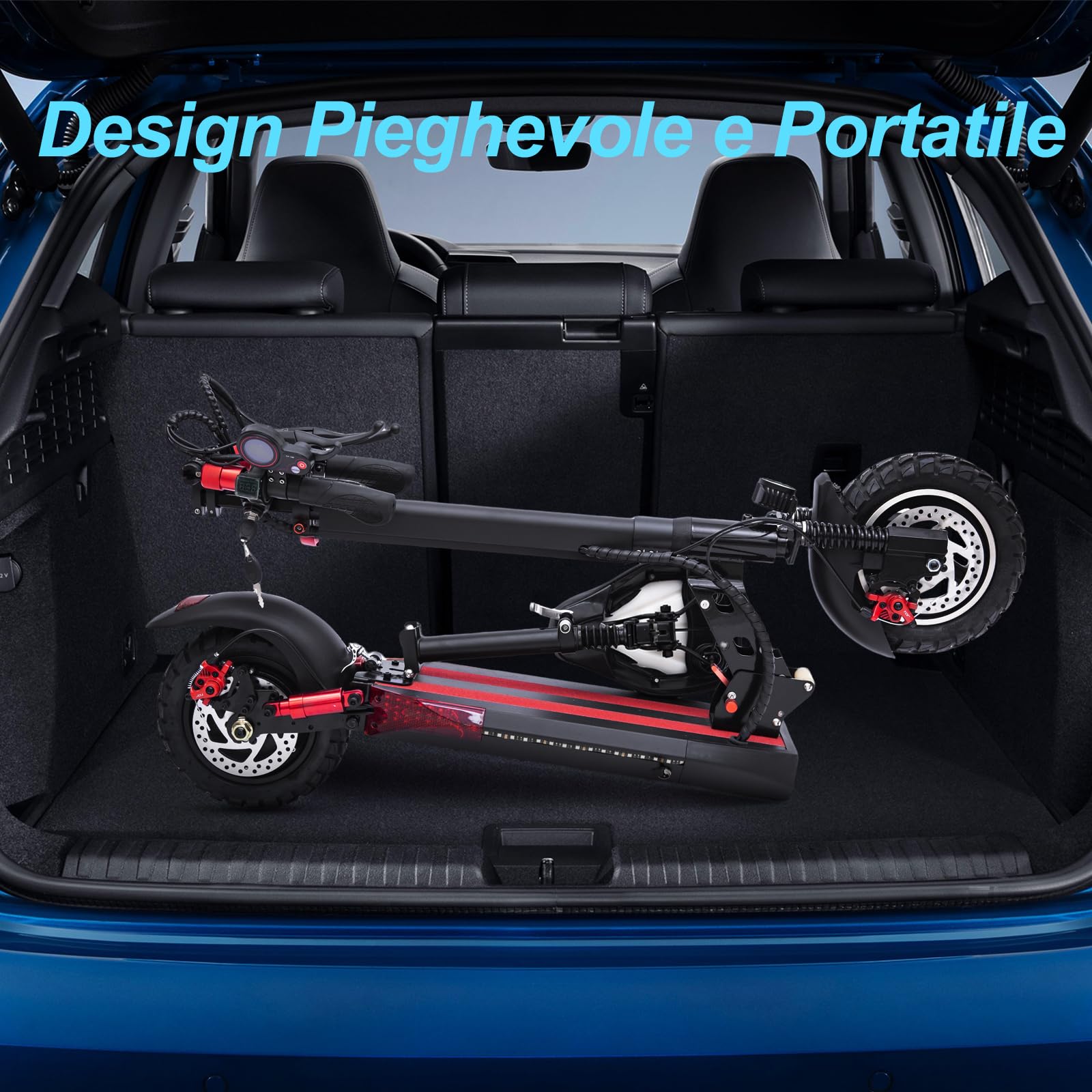 Patinete Eléctrico para Adultos de 10", con Potencia de 350W, Autonomía de 55 km, Velocidad Máxima de 25 km/h, Frenos de Disco Delanteros y Traseros, Doble Suspensión, Patinete eléctrico Plegable