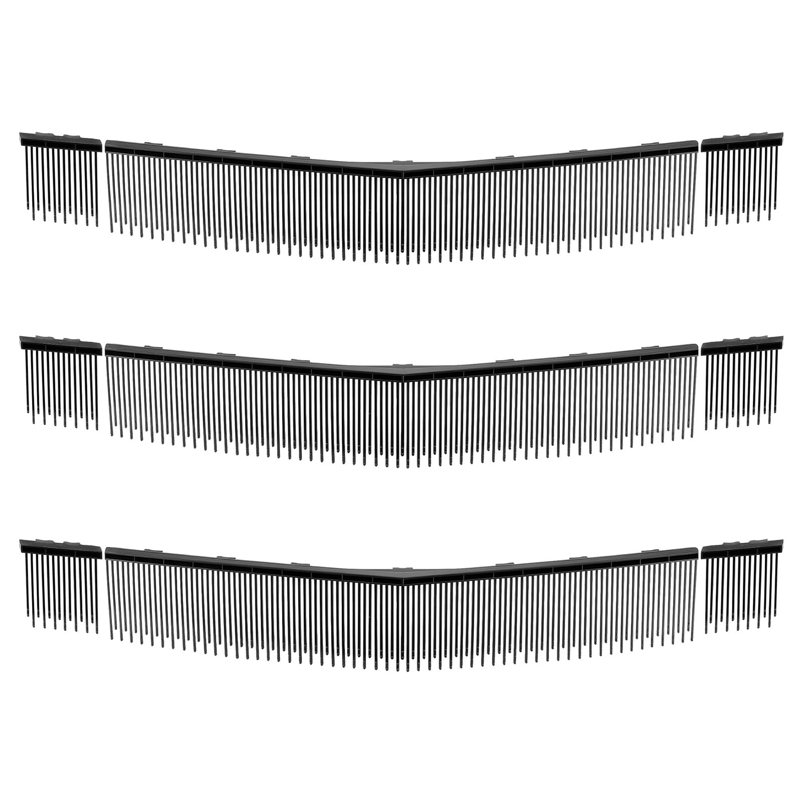 VEVOR Cepillo de Recambio para Máquina Barredora de Césped 76,2 cm, Paquete de 3 Piezas, Cepillo de Repuesto Compatible con Peinadora de VEVOR, para Limpiar Hierbas Hojas en Jardín Acera Parque Patio