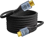 16K 10K 8K HDMI câble 96Gbps 4.9FT, Ultra Haute vitesse HDMI® Prise en charge du câble 16K@60Hz 8K@240Hz 4K@480Hz 0,01ms HDR10+ eARC HDCP2.3 Netflix Roku TV PC Projecteur de moniteur portable PS5 Xbox, pour Home Theater