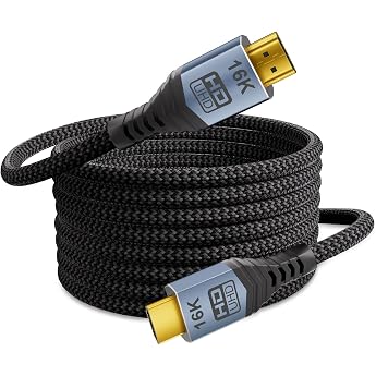 HDMI 2.2 Cable 5m 96Gbps Ultra High Speed HDMI Cable Supports 16K @ 60Hz 8K @ 240Hz 4K @ 480Hz eARC HDR10+ HDCP 2.3 Dolby Vision for PS5 Xbox Laptop PC Soundbar TV & Monitor