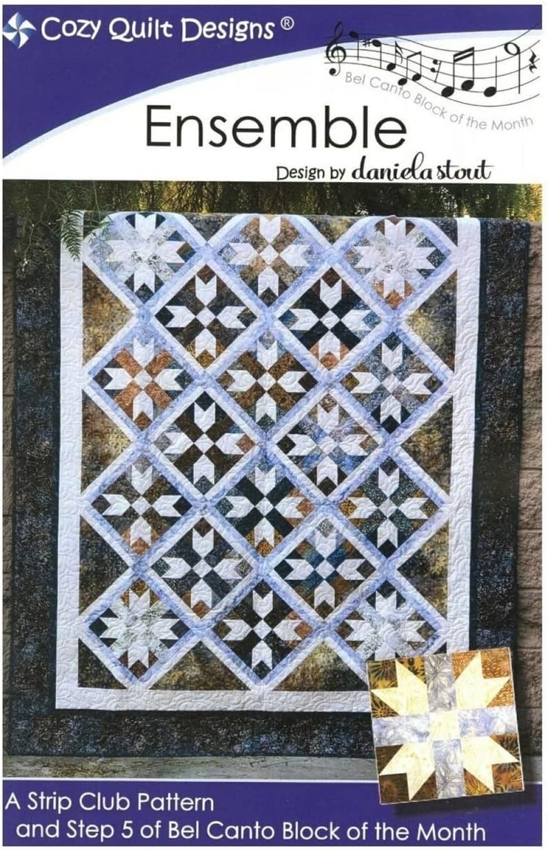 Ensemble Quilt Pattern by Daniela Stout - Cozy Quilt Designs
