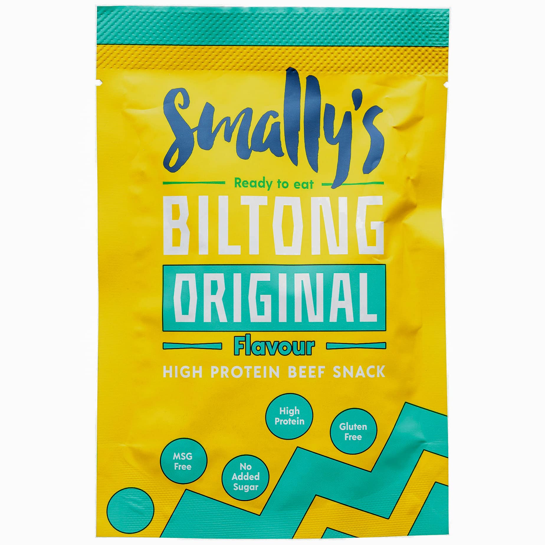 Original - High Protein Beef Snack, Ready to Eat, Gluten Free, Low Fat, No Added Sugar, No Artificial Colours or Flavours - 28g x 10 Pack