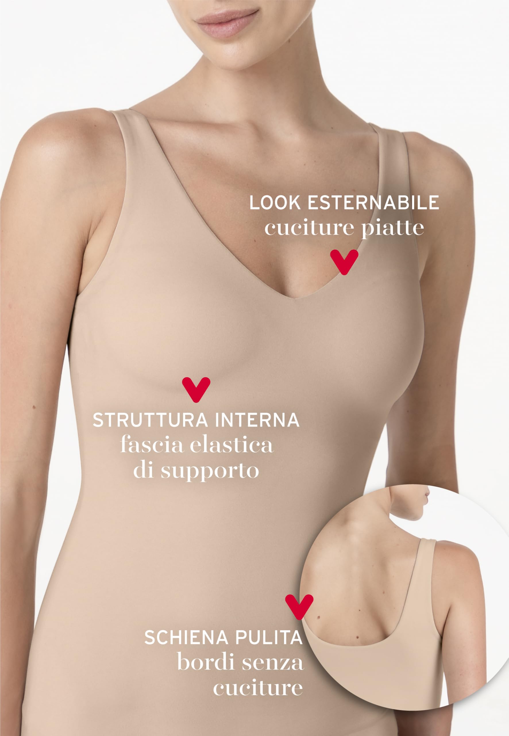 Lovable Canottiera con Reggiseno Integrato Senza Ferretto | Canotta in Microfibra Senza Cuciture per Un Supporto Invisibile | Invisible Fusion Donna