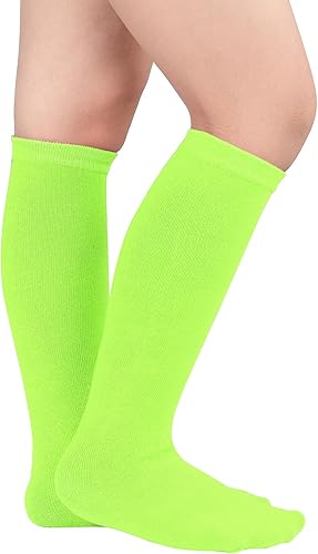 Miniatura 2 de American Trends Calcetines de fútbol para niños pequeños, calcetines largos hasta la rodilla, calcetines largos de tres rayas, calcetines uniformes