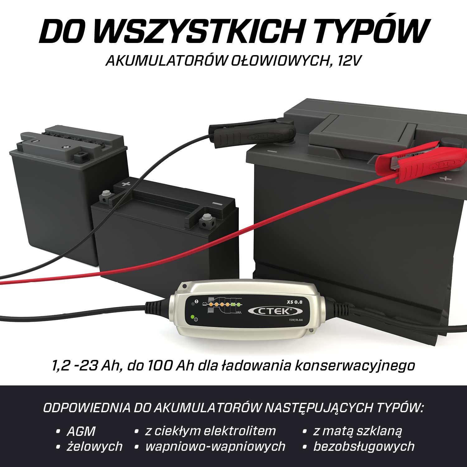 CTEK 56-707 Ładowarka do akumulatorów z adapterem